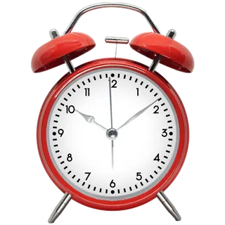 红色铁小闹钟