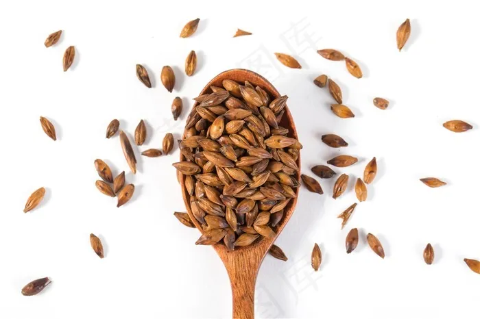 木勺里的大麦花图片