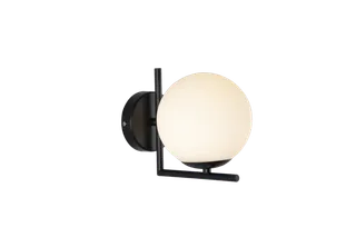 免扣创意个性黑色玻璃壁灯