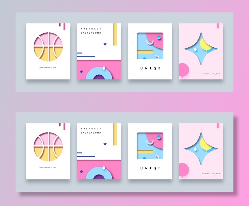 清新孟菲斯风格渐变科幻离子风KV主视觉海报大图高端psd分层素材