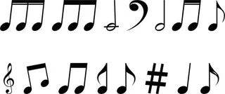 音乐笔记 PNG免抠