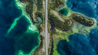 航拍海岛风光图片