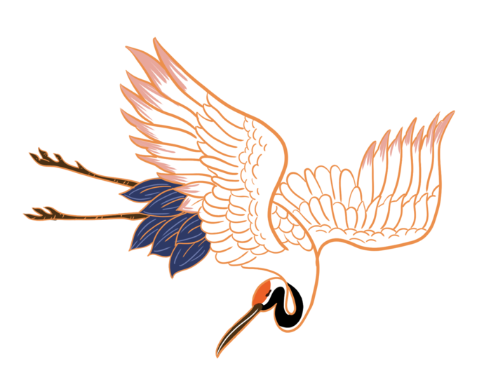 中国风古典中式国潮风手绘飞鹤图案仙鹤装饰素材PNG免抠插画元素