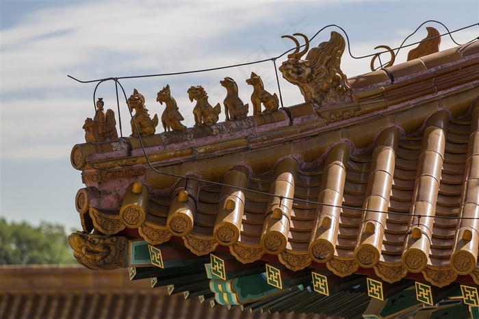 北京故宫五脊六兽素材