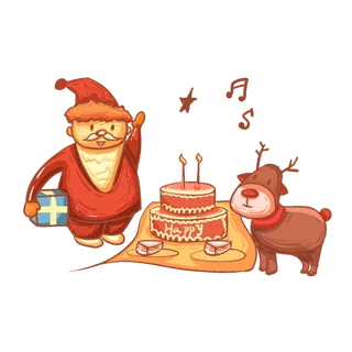 圣诞节平安夜冬季双旦设计圣诞装饰海报元素