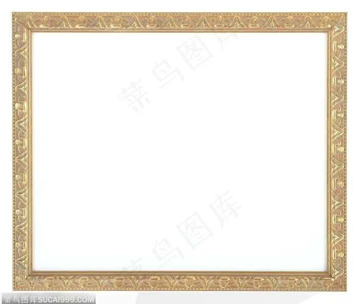相框边框-金色华丽花纹的相框