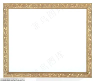 相框边框-金色华丽花纹的相框