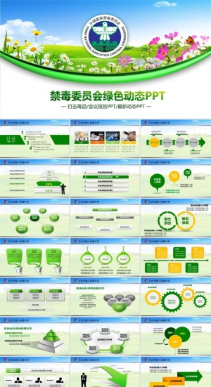 禁毒宣传PPT模板ppt模版预览图
