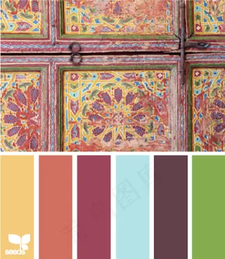 古董配色色卡色彩搭配
