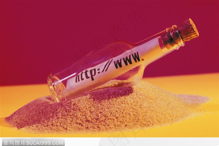 瓶子 木塞 纸 沙 3W  万维网