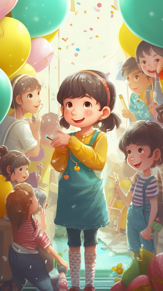 儿童 节日 快乐 热闹 开心