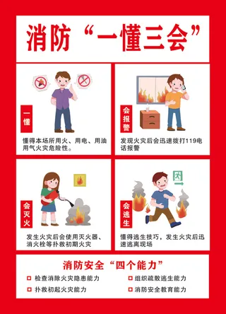矢量消防一懂三会海报