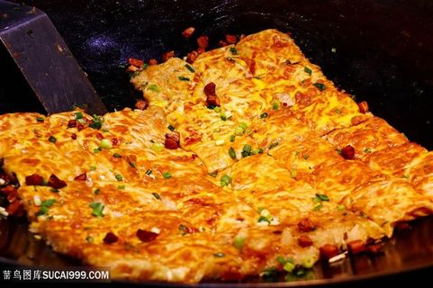 美食小吃街煎豆皮中华美食 美食小吃街煎豆皮中华美食