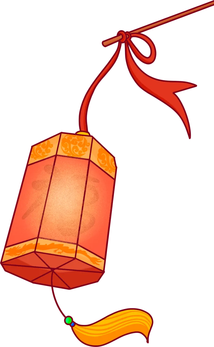 新年元素梅花冬天春节新年中国风灯笼