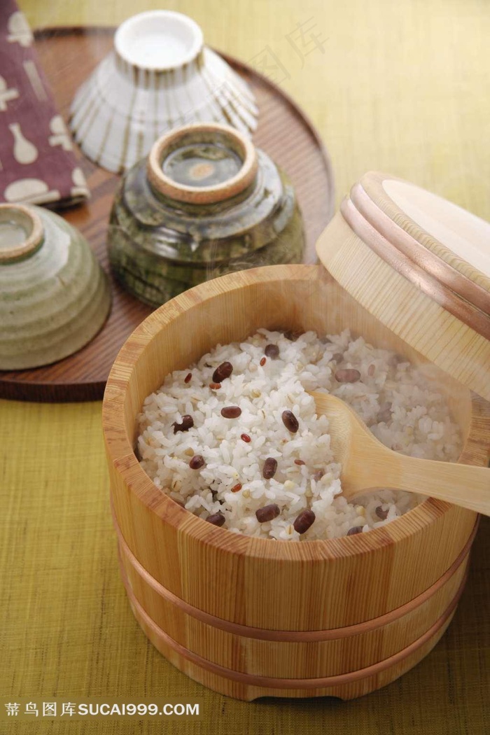 碗和木桶饭素材