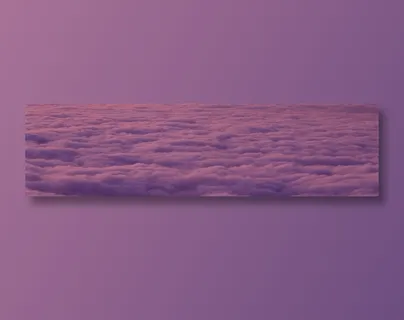 天空中的紫色云海