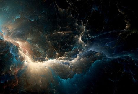 酷炫云层闪电背景图