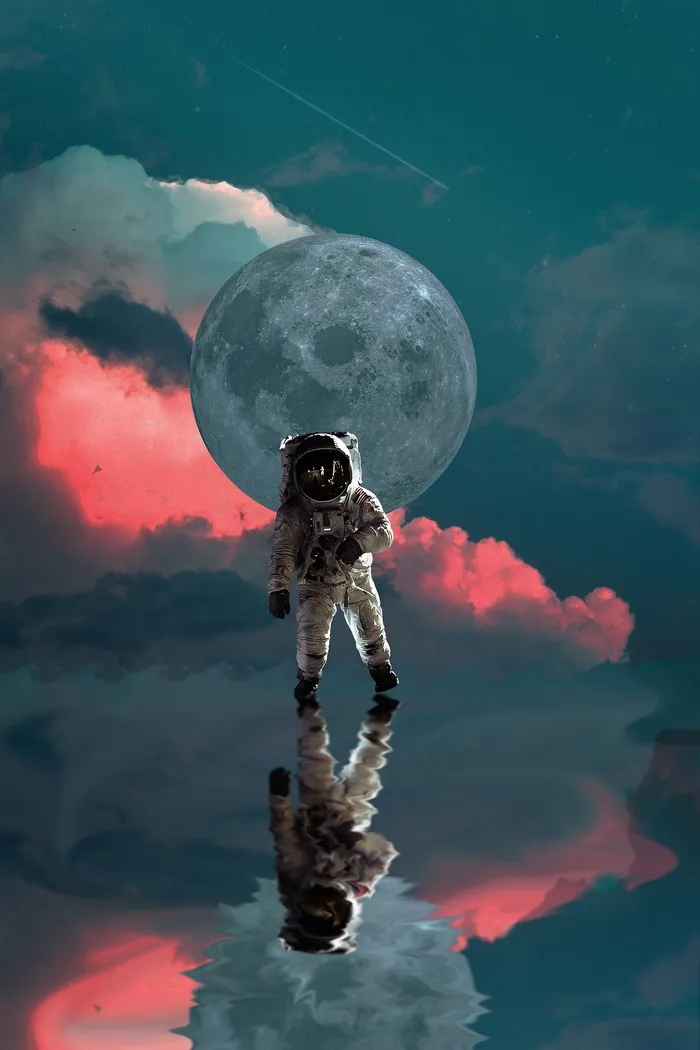宇航员 月亮 空间 美国航空航天局 行星 星星 宇