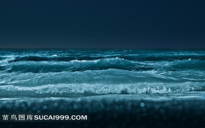 多伦多安大略湖的夜晚自然风景