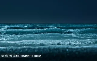 多伦多安大略湖的夜晚自然风景