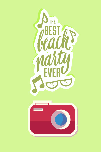 夏天海报|矢量|插画|扁平|风格