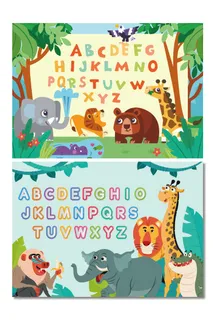 AI矢量幼儿园卡通看板