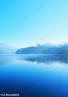 蔚蓝色唯美风景图片