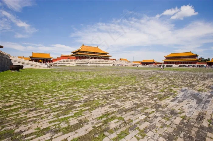 故宫太和殿城墙摄影图片