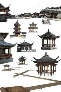 古亭子古建筑古城楼