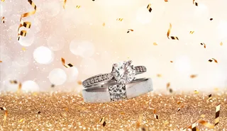 情侣对戒珠宝首饰背景