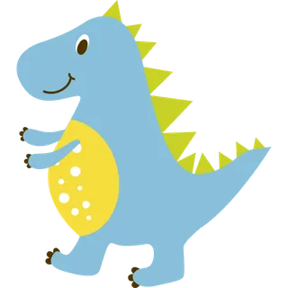 卡通恐龙生日宝宝宴派对素材恐龙派对免扣素材