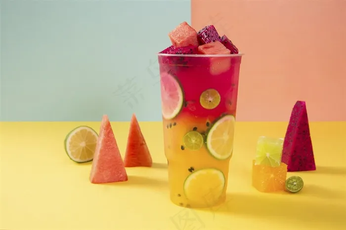 水果茶冷饮奶茶图片饮料图片素材
