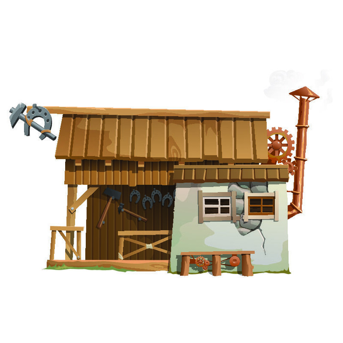 矢量素材卡通房地产房屋