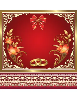 祝贺婚礼结婚邀请卡素材