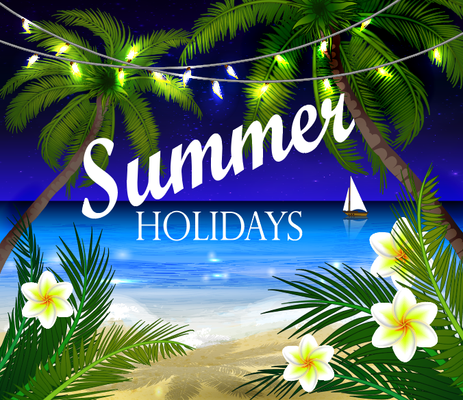 夏天海滩大海背景