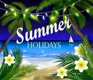 夏天海滩大海背景