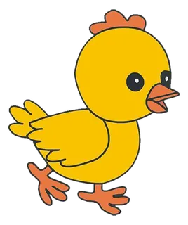 小黄鸡卡通可爱