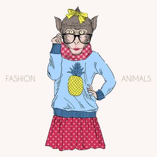 拟人动物 卡通头像