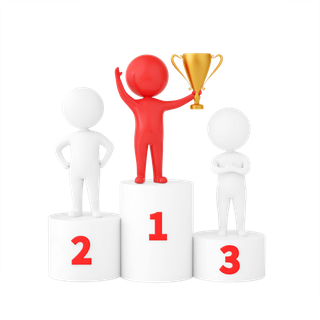 3D商务小人合作火柴人办公白领团队小黑人元素PNG设计素材模板