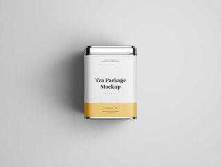 茶叶包装盒样机智能贴图PSD模板
