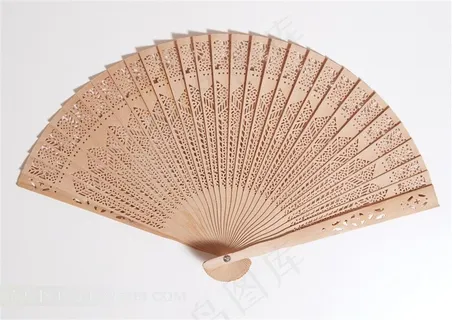 木质精致雕刻扇子图片素材 木质精致雕刻扇子图片素材