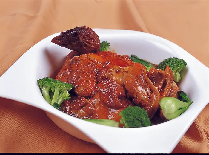 1009XC-0143香葱扒鸡