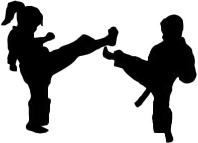 空手道剪影 PNG免抠