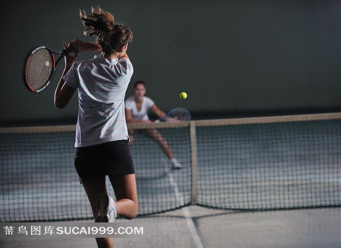 打网球健身运动图片