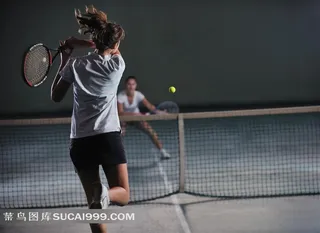 打网球健身运动图片