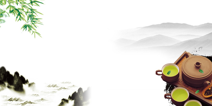 中国风传统水墨古风古典展板边框工笔画PS海报背景平面设计素材