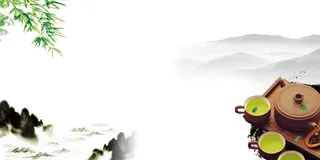 中国风传统水墨古风古典展板边框工笔画PS海报背景平面设计素材