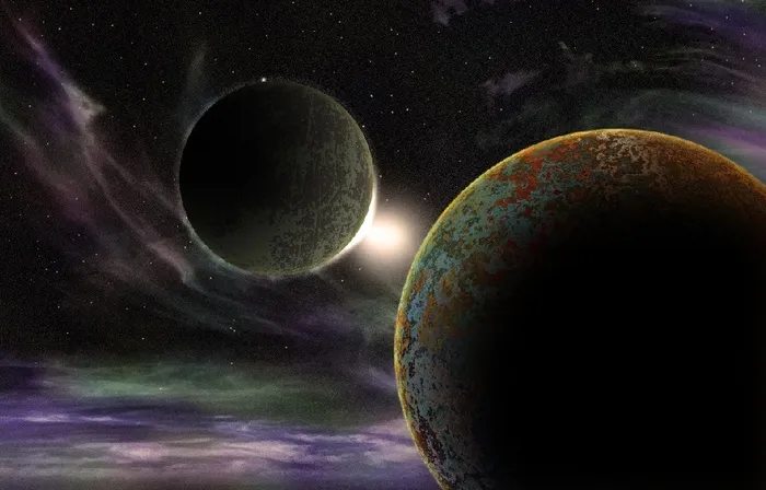 元宇宙世界天空背景墙风景