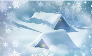 圣诞节冬天背景风景