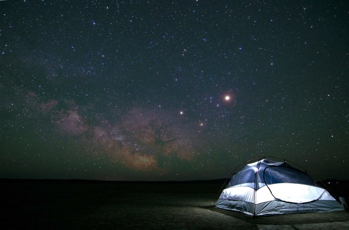 晚上满天星空